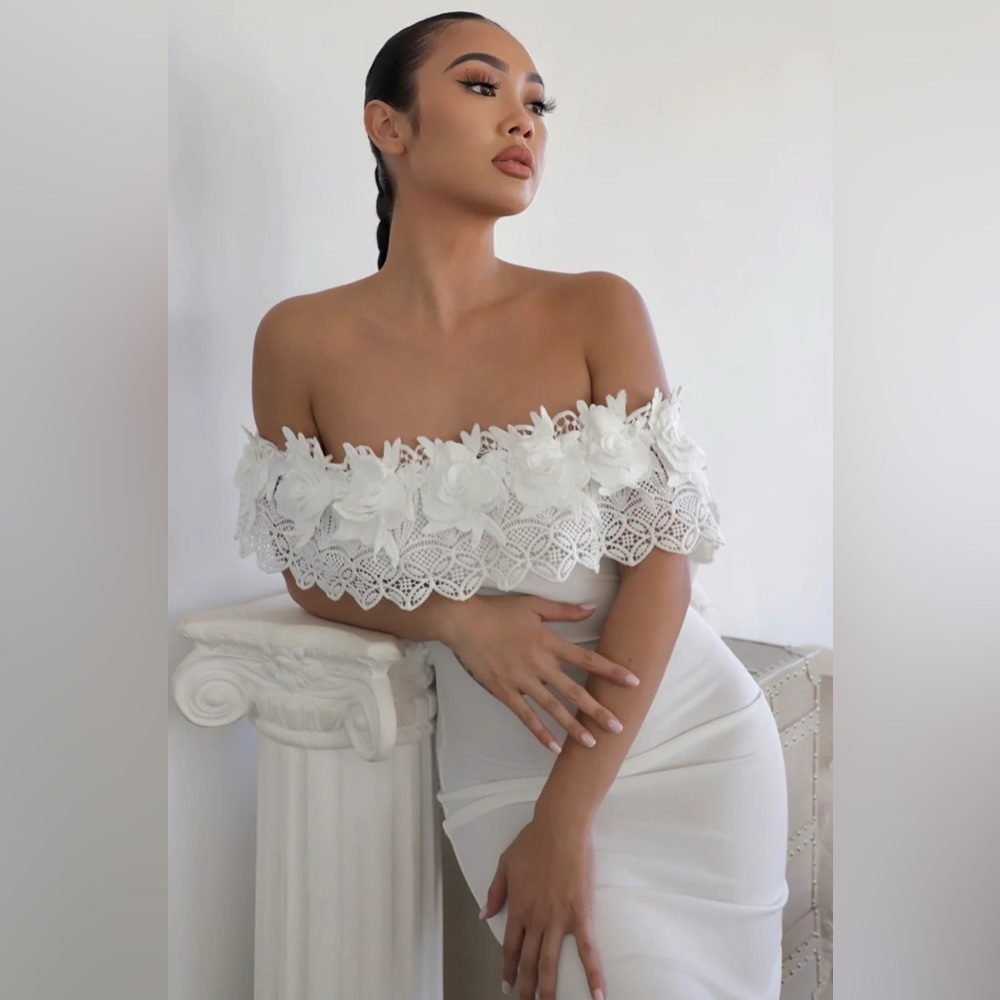 Midnight in Moscow Dress - White